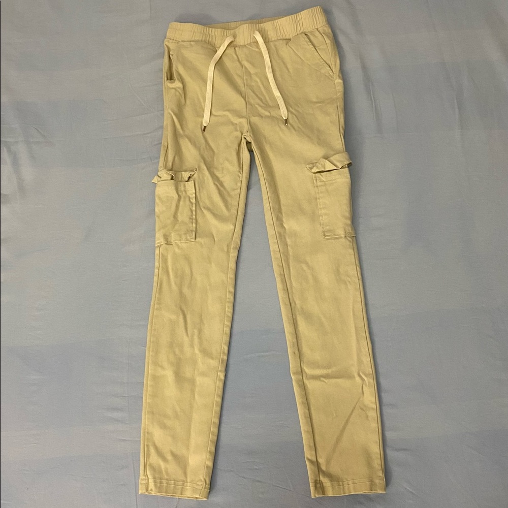 Drawstring Waist Knot Front Jeans